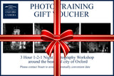 Gift wrapped voucher for photo training in Oxford the perfect gift for photography enthusiasts