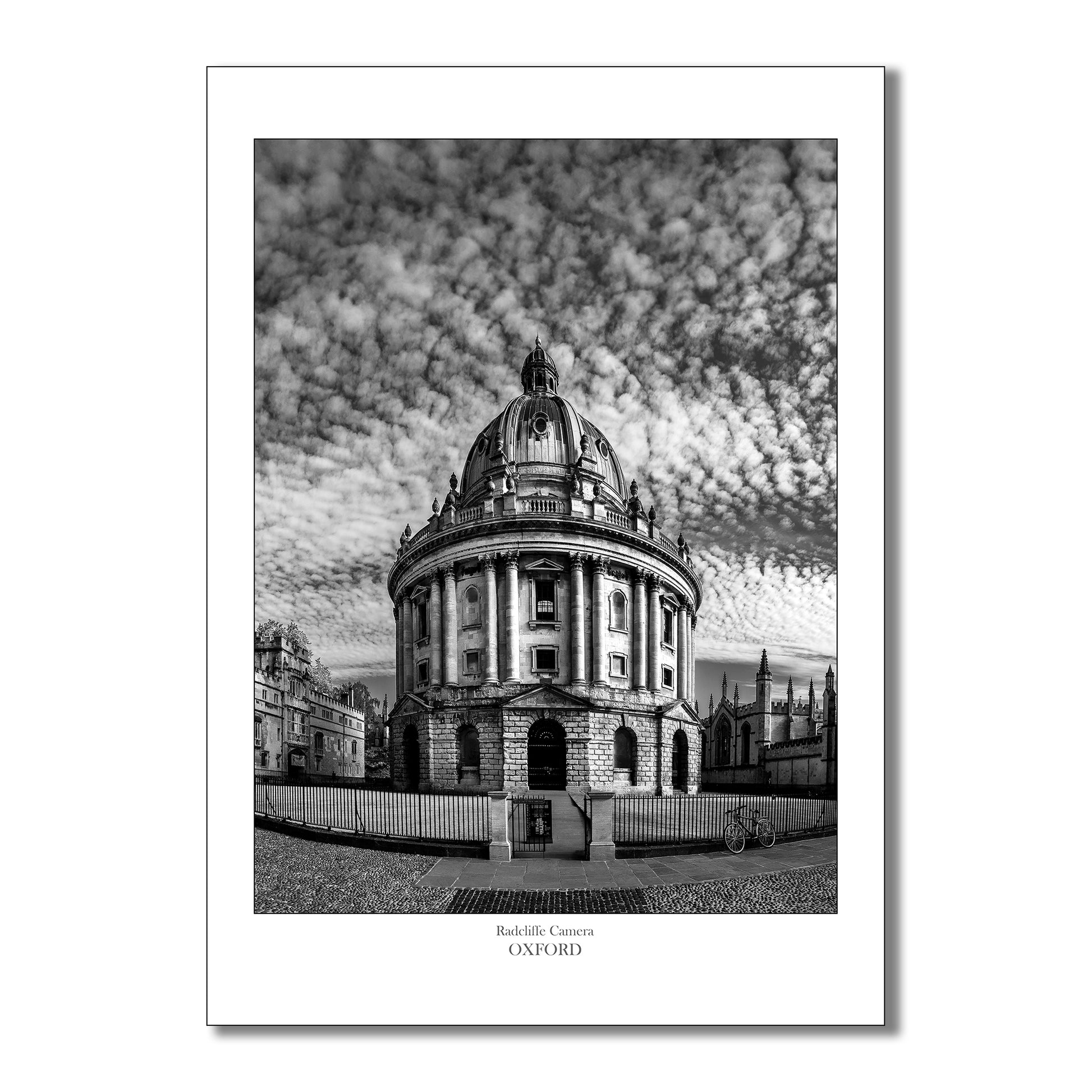 Monochrome art print of the Radcliffe Camera Oxford an ideal gift or souvenir