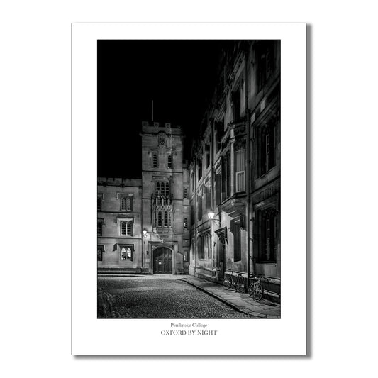 Oxford Prints by night - Pembroke College